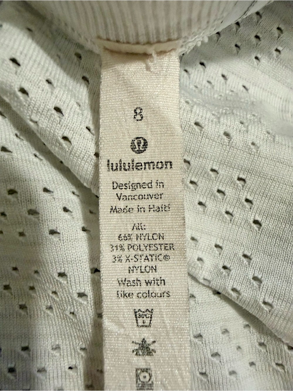 Lululemon Breeze By Long Sleeve Squad White Size 8 - Picture 5 of 5